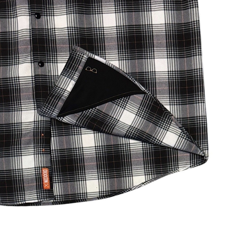 Dixxon Flannel Co The Arthur Flannel Shirt Mens XL Black Plaid Snap Buttons - Picture 6 of 10
